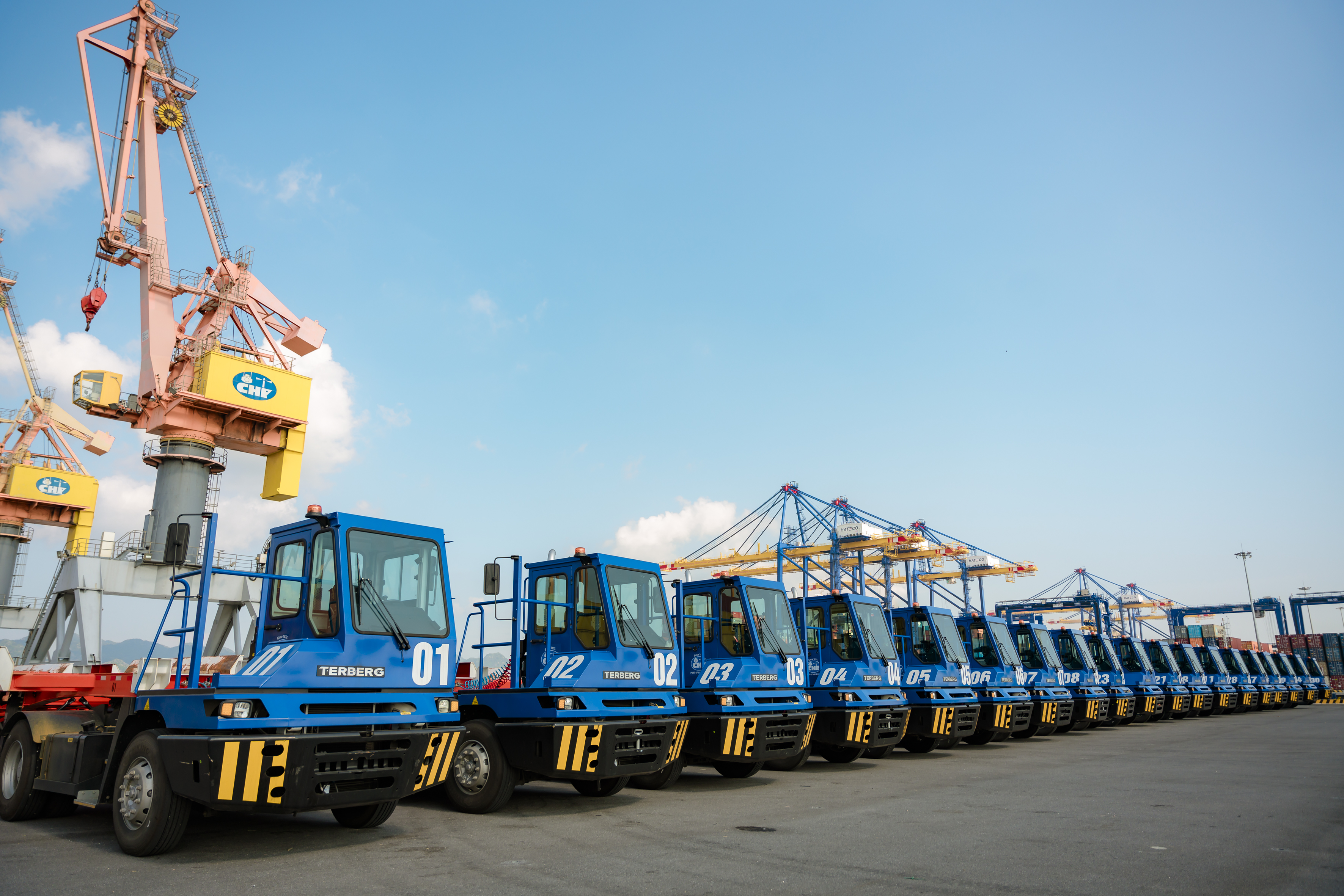 Terberg Delivers 50 Terminal Tractors to Hai Phong Port in Vietnam